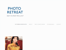 Tablet Screenshot of photoretreat.com